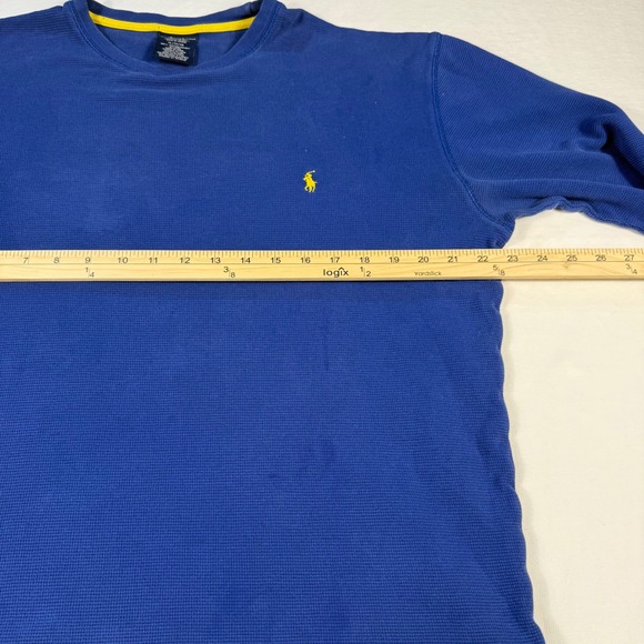 Polo‎ Ralph Lauren Mens XL Blue Long Sleeve Sleepwear Pajama Top Thermal - Picture 5 of 11